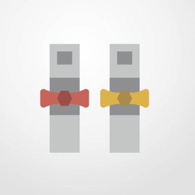 gaz boru simgesi illüstrasyon izole vektör işareti simgesi