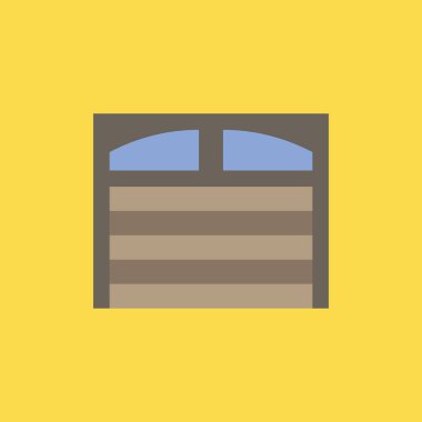 garaj kapıları simgesi illüstrasyon izole vektör işareti simgesi