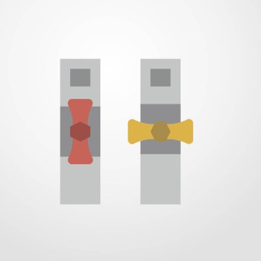 gaz boru simgesi illüstrasyon izole vektör işareti simgesi