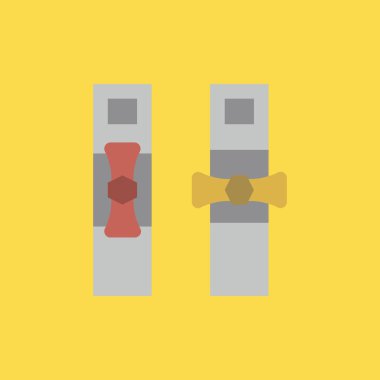 gaz boru simgesi illüstrasyon izole vektör işareti simgesi