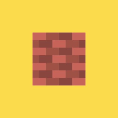 simge illüstrasyon izole vektör işareti simgesi tuğla duvar