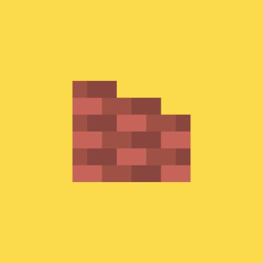 simge illüstrasyon izole vektör işareti simgesi tuğla duvar