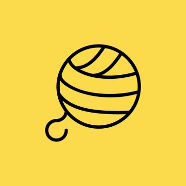 topu yün simgesi illüstrasyon izole vektör işareti simgesi