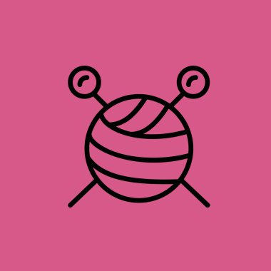 topu yün simgesi illüstrasyon izole vektör işareti simgesi