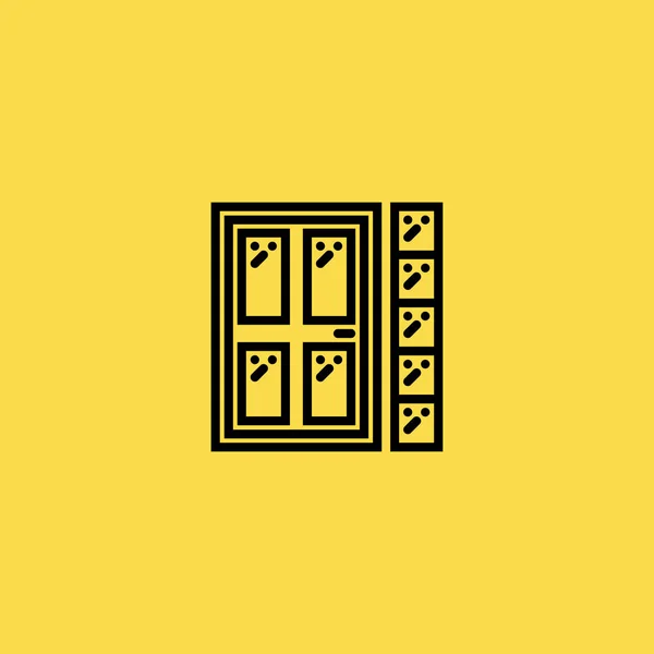 Porte icône illustration isolé vecteur signe symbole — Image vectorielle