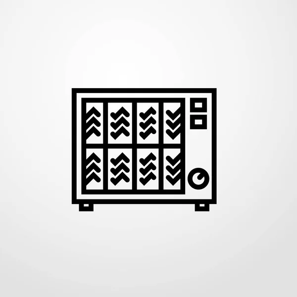 Icona del riscaldatore illustrazione isolato segno vettoriale simbolo — Vettoriale Stock