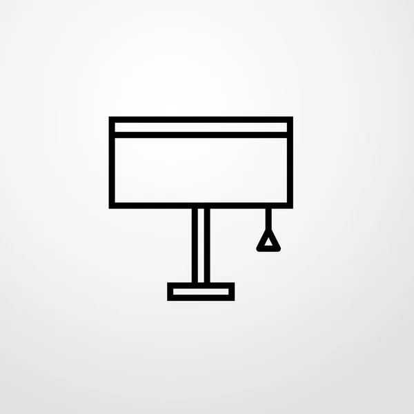 Icono de la lámpara ilustración símbolo de signo vectorial aislado — Vector de stock