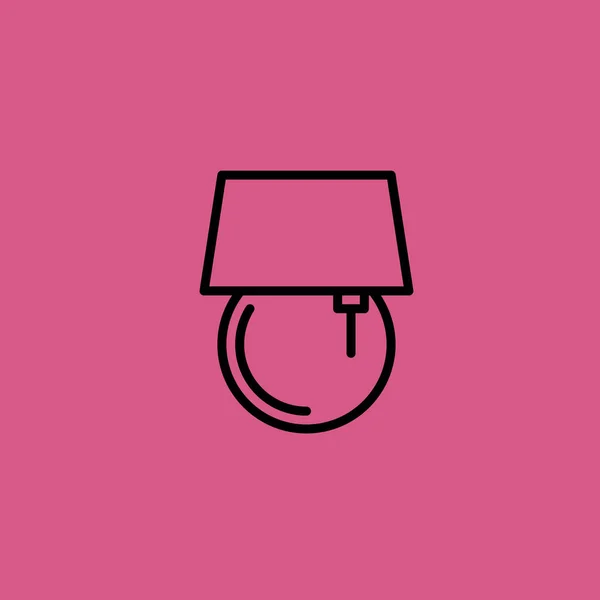 Icona della lampada illustrazione isolato segno vettoriale simbolo — Vettoriale Stock