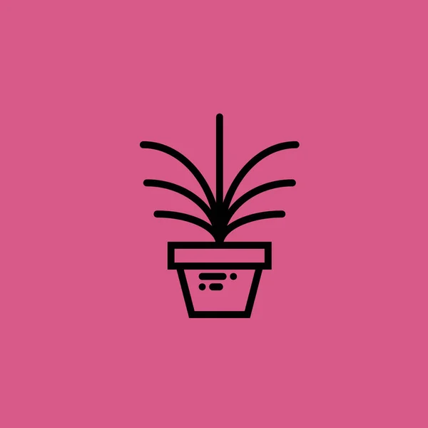 Pflanze Symbol Abbildung isoliert Vektor Zeichen Symbol — Stockvektor