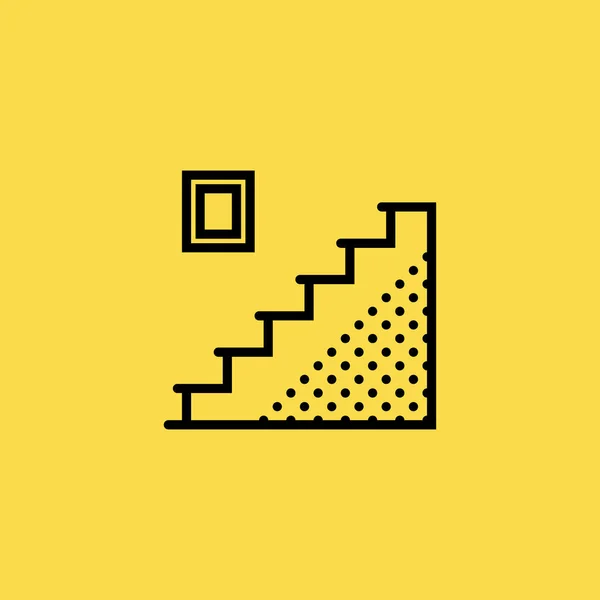 Escalier icône illustration isolé vecteur signe symbole — Image vectorielle