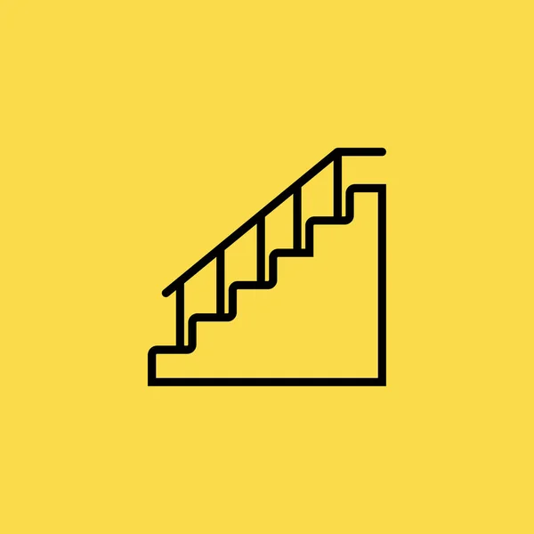 Treppe Symbol Abbildung isoliert Vektor Zeichen Symbol — Stockvektor