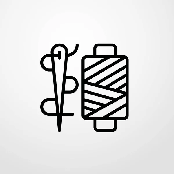 Carretel de ícone de linha ilustração símbolo de sinal de vetor isolado — Vetor de Stock
