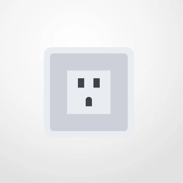 Socket ikon illustration isolerade vector tecken symbol — Stock vektor