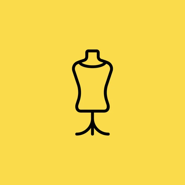 Maniquí icono ilustración símbolo de signo vectorial aislado — Archivo Imágenes Vectoriales