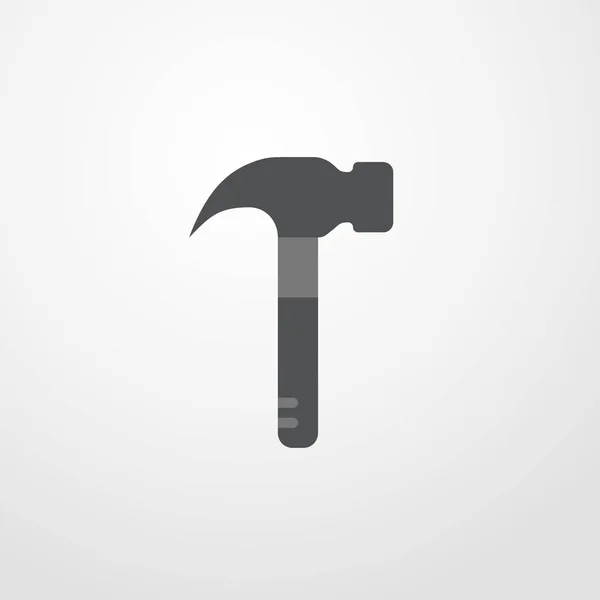 Hammer Symbol Illustration isoliert Vektor Zeichen Symbol — Stockvektor