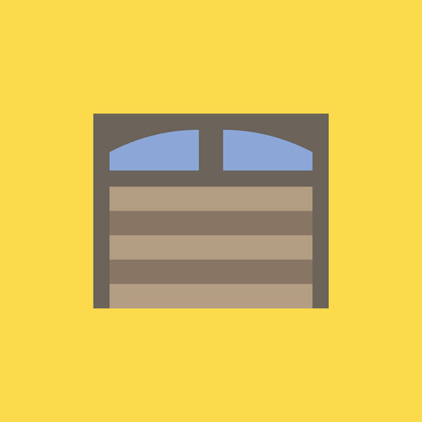 garage doors icon illustration isolated vector sign symbol