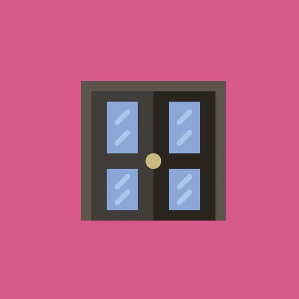 ドアのアイコンのイラスト分離ベクトル記号 — ストックベクタ
