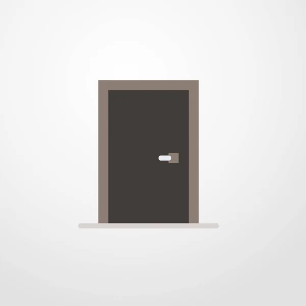 Icono de la puerta ilustración símbolo de signo vectorial aislado — Vector de stock