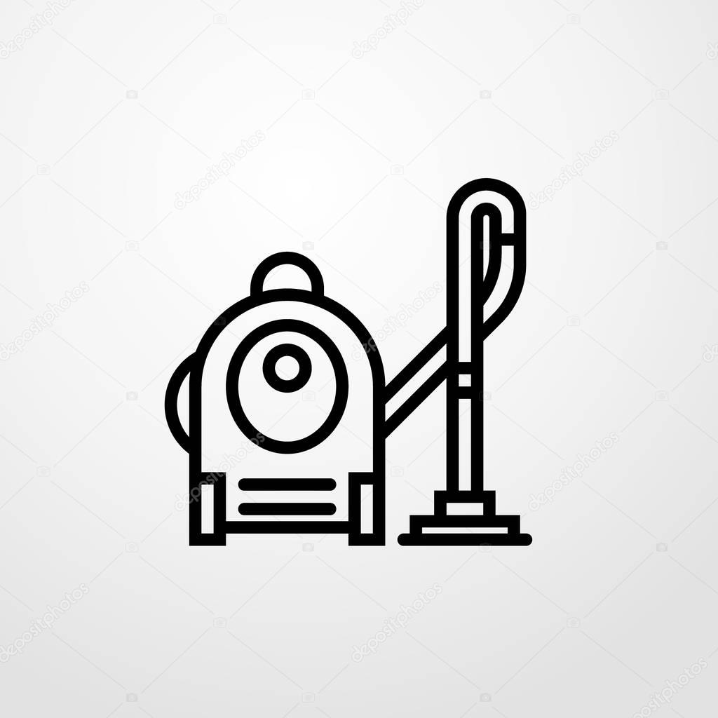 Vacuum cleaner icon illustration isolated vector sign symbol
