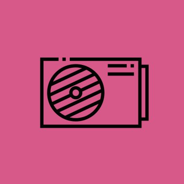 Klima simgesi illüstrasyon izole vektör işareti simgesi