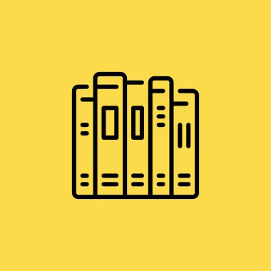 kitap simgesini illüstrasyon izole vektör işareti simgesi