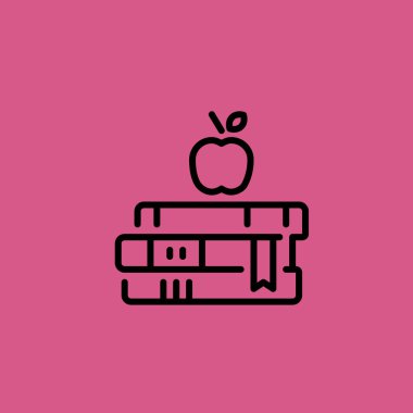 kitap simgesini illüstrasyon izole vektör işareti simgesi