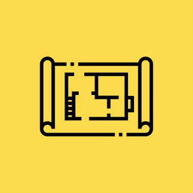 planı simge illüstrasyon izole vektör işareti simgesi