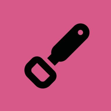 şişe açacağı simgesi illüstrasyon izole vektör işareti simgesi