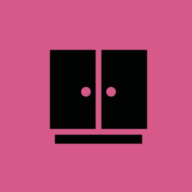 kabine simgesi illüstrasyon izole vektör işareti simgesi