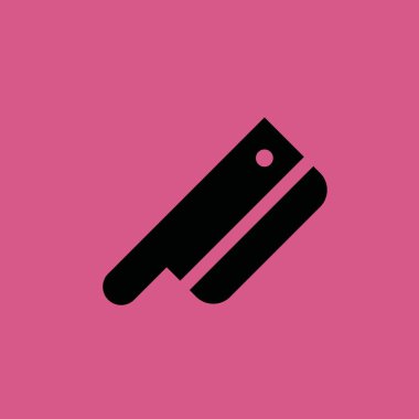 Cleaver simgesi illüstrasyon izole vektör işareti simgesi