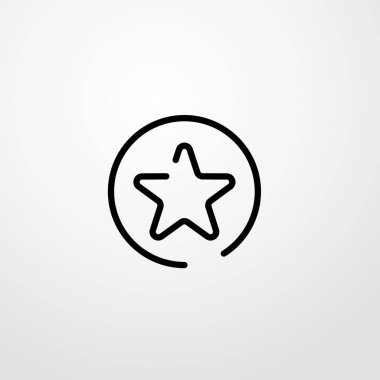 Sık Kullanılanlar düğmesi simgesi illüstrasyon izole vektör işareti simgesi