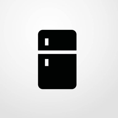 Buzdolabı simgesi illüstrasyon izole vektör işareti simgesi