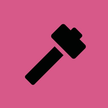 çekiç simgesi illüstrasyon izole vektör işareti simgesi