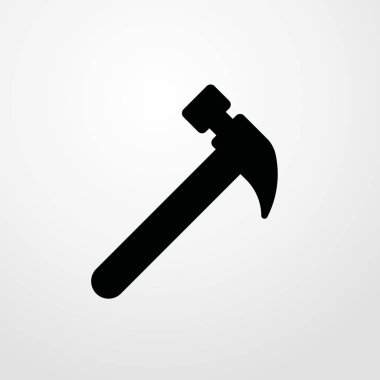 çekiç simgesi illüstrasyon izole vektör işareti simgesi