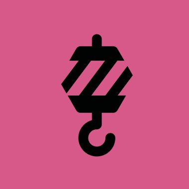 Kanca simgesi illüstrasyon izole vektör işareti simgesi