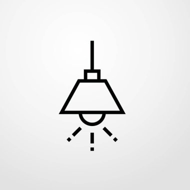 Lamba simgesi illüstrasyon izole vektör işareti simgesi