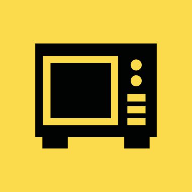 mickrowave simgesi illüstrasyon izole vektör işareti simgesi