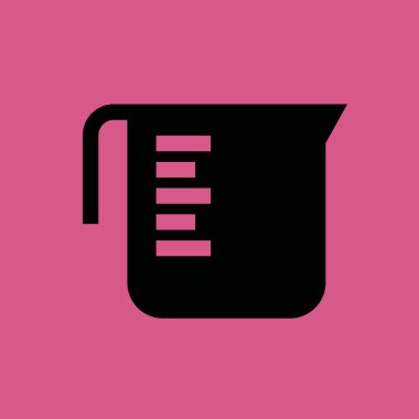 Ölçüm Kupası simgesi illüstrasyon izole vektör işareti simgesi