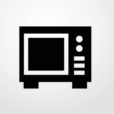 mickrowave simgesi illüstrasyon izole vektör işareti simgesi
