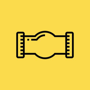 dikey çizgi simgesi illüstrasyon izole vektör işareti simgesi