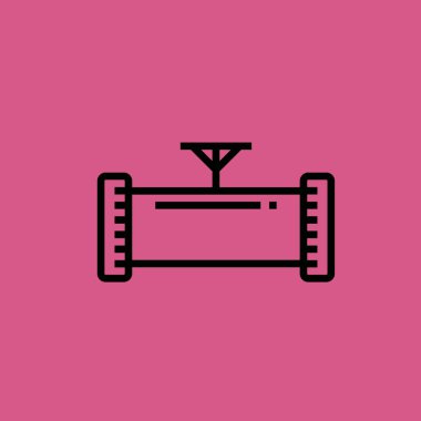 dikey çizgi simgesi illüstrasyon izole vektör işareti simgesi