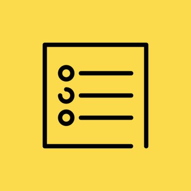 Not simge illüstrasyon izole vektör işareti simgesi