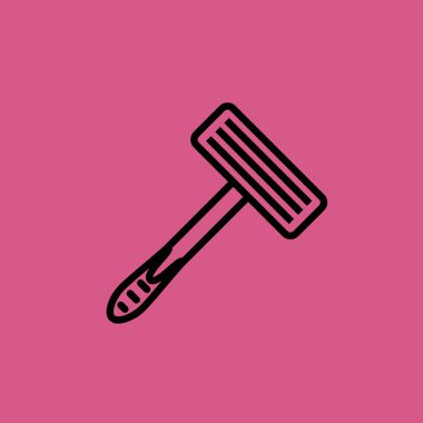 Ustura simgesi illüstrasyon izole vektör işareti simgesi