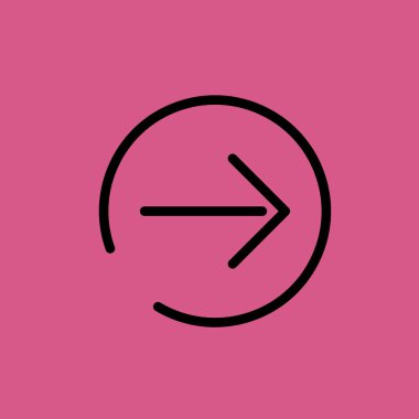 Sonraki sayfa simgesi illüstrasyon izole vektör işareti simgesi