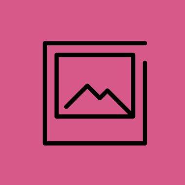 Resim simge illüstrasyon izole vektör işareti simgesi