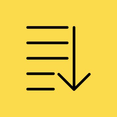 sipariş menü simgesini illüstrasyon izole vektör işareti simgesi