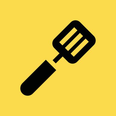 Spatula simgesi illüstrasyon izole vektör işareti simgesi