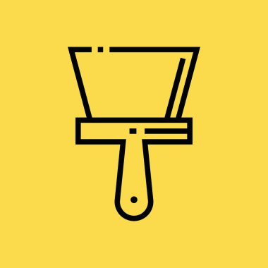 Spatula simgesi illüstrasyon izole vektör işareti simgesi