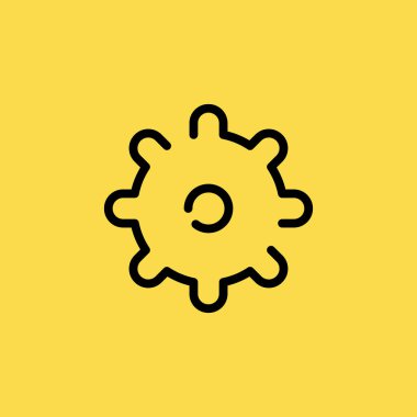 Ayarları simgesi illüstrasyon izole vektör işareti simgesi