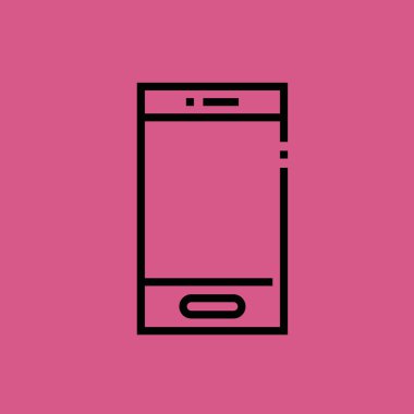 Telefon simgesi illüstrasyon izole vektör işareti simgesi